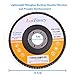 4.5 Inch Flap Discs - 20PCS 40 60 80 120 Grit Assorted Grinder Sanding Discs, Flat Grinding Wheels, Aluminum Oxide Abrasive by LotFancy, Type #27