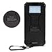 Solar Charger, Solar External Battery Pack, iBeek Portable 12000mAh Dual USB Solar Battery Charger Power Bank Phone Charger with Carabiner LED Lights for Emergency Cell Phones Tablet Camera (Black)