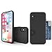 iPhone X Case, Molan Cano [Crazy Bumper] Dual Layer PU Case Wallet Cover with 1 Card Slot for Apple iPhone X - Metallic Black