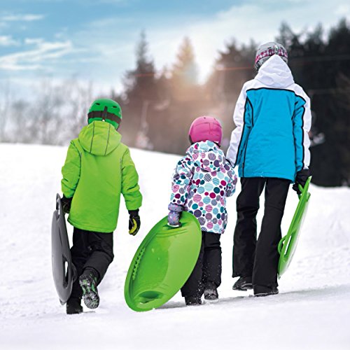Supernova 70 Glider Snow Disc for Adults with Integrated Brake by Gizmo Riders - Red