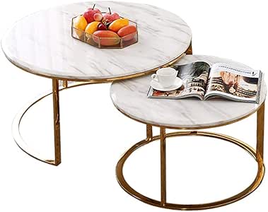 Mesas de Centro Mesas de café Café de anidación Mesas de mármol y de