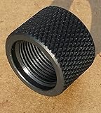 Xtreme Precision Black Knurled 5/8-24, 7/8 OD x 5/8 long Thread Protector