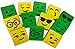 Magnetic Yellow/Green Smiley Faces Dry Erase Erasers for Whiteboard - 12 in Pack. Cleaning White Board - Two Side Markers - for Student and Teachers - Useful at School Office & Home from BundleStuff