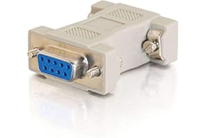C2G 02457 MultiSync VGA (HD15) Male to DB9 Female Serial RS232 Adapter, Beige