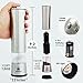 AiNeat Electric Salt and Pepper Grinder Set With LED Light - Heavy Duty Stainless Steel Spice Mill - Adjustable Coarseness, Automatic One Touch Operation, 4 AA Battery and Large Capacity with Cap