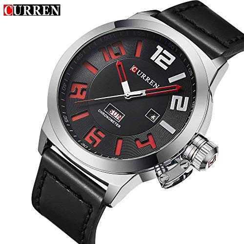 Curren Original Hombre Deporte Casual Cuero Impermeable Fecha Fecha Reloj de Pulsera 8270 - Imagen 3