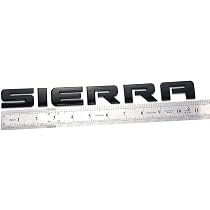1Pc Gloss Black GMC Sierra Letter Emblem Badge Front Door/Rear Tailgate