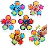 ROSUN Pop It Fidget Spinner Toys 6 Pack, Tie Dye