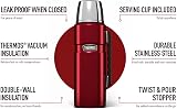 Thermos Stainless King 1.2L Red Travel Flask Premium Insulated Bottle view 4