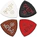 Anwenk Ukulele Picks Leather Ukulele Bass Picks Soft Genuine Leather Top Grade Multi-Color,4 Pack