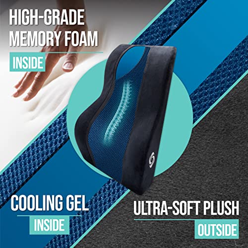 Samsonite, [Cooling Gel MidLow Back Support Pillow for Office Chair or