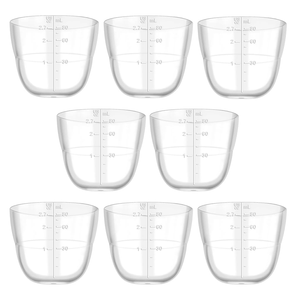 Maymom Dome Caps for Lansino Wide-Mouth Collar Ring, Spectra Wide-Mouth Collar Ring, Pigeon Wide-Mouth Collar Ring. Replace Lansino Bottle Cap, Compatible with Lansinoh Bottle Top, Lansino Bottle Lid