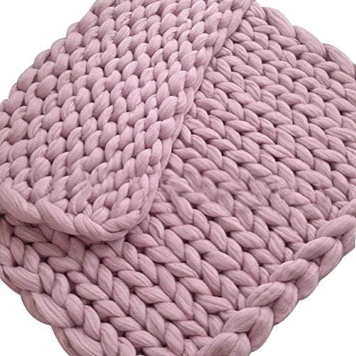 Kbsin212 Chunky Knitted Blanket - Super Large coarse wool Woollen Knitted Blanket Soft Handmade Knitting Throw Bedroom Sofa Decoration