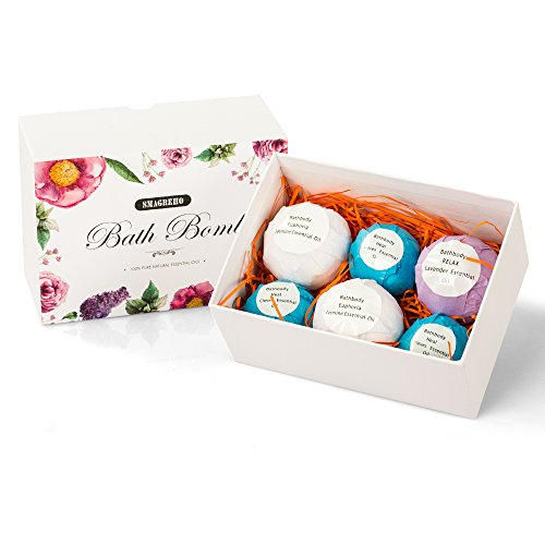 SMAGREHO 6 Bath Bombs Gift Set, Natural Organic Lush Spa Fizzy Kit for Bubble Spa to Moisturize Dry Skin