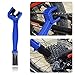LeBoLike Durable Motorcycle & Bike Chain & Gears Maintenance Cleaning Brush Cleaner Tools - (Blue)