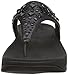 FitFlop Women's Biker Chic Flip Flop, All Black, 7 M US