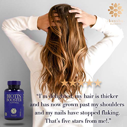 Biotin 10,000 mcg Hair Growth Booster Vitamins for Longer, Stronger