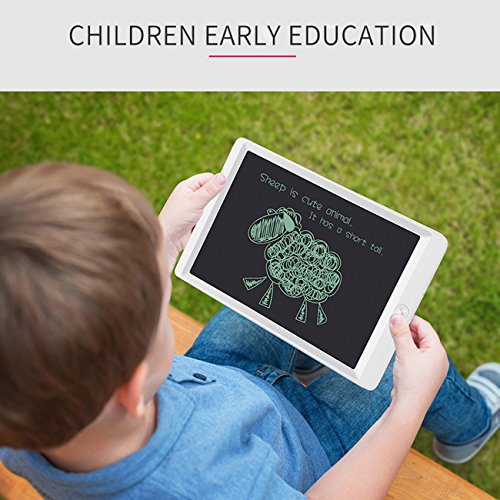 Entomy LCD Writing Tablet, 10 Inch Portable Electronic Writing Drawing Board Doodle Pads for Kids and Adults, Digital Handwriting Notepad Use for School, Home and Office. (White)