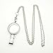 Dotiow 31'' Teacher Necklace Lanyard Badge Holders Floating Locket Pendant w/ 10pcs School Charms 12 Months Birthstone Memory Necklace for Women Teacher's Day Back to School Teacher Appreciation Gift