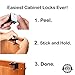 Cabinet Locks Child Safety Latches - Quick and Easy Adhesive Baby Proofing Cabinets Lock and Drawers Latch - Child Safety with No Magnetic Keys to Lose, and No Tools, Drilling or Measuring Required