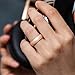 ThunderFit Silicone Wedding Bands for Women, Dome Unique Anniversary Rings 5.5mm Wide 2mm Thick - 1/2/3/4/5/6/7/8/12 Variety Multipack (Bronze, White, Silver, Rose Gold - Size 6.5-7 (17.35mm))