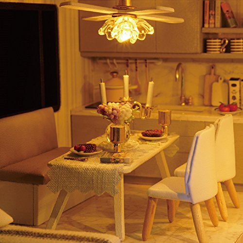 5 Kisoy+Romantic+Dollhouse+Miniature+Apartment