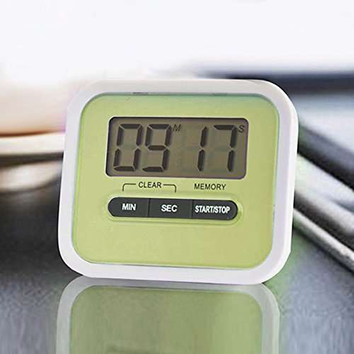 Muicatte Portable Count Down Timer with LCD Display for Kitchen/Lab