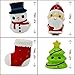 Slow Rising Santa and Friends Jumbo SQUISHIES Pack in Gift Worthy Box: Santa, Christmas Tree, Stocking & Snowman Kawaii Soft Squishy Toys & Bonus Stickers Come with The Squishys!