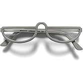 LONDON MOLE® Brainy reading glasses | Cool half moon shaped readers | Unisex | Spring hinges