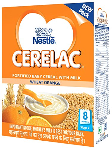 Nestle Cerelac Cereal with milk - Orange (300 G)