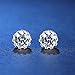 ANEWISH Jewelry Diamond Womens Zirconia 925 Sterling Silver Bride Stud Earrings for Lady Girl