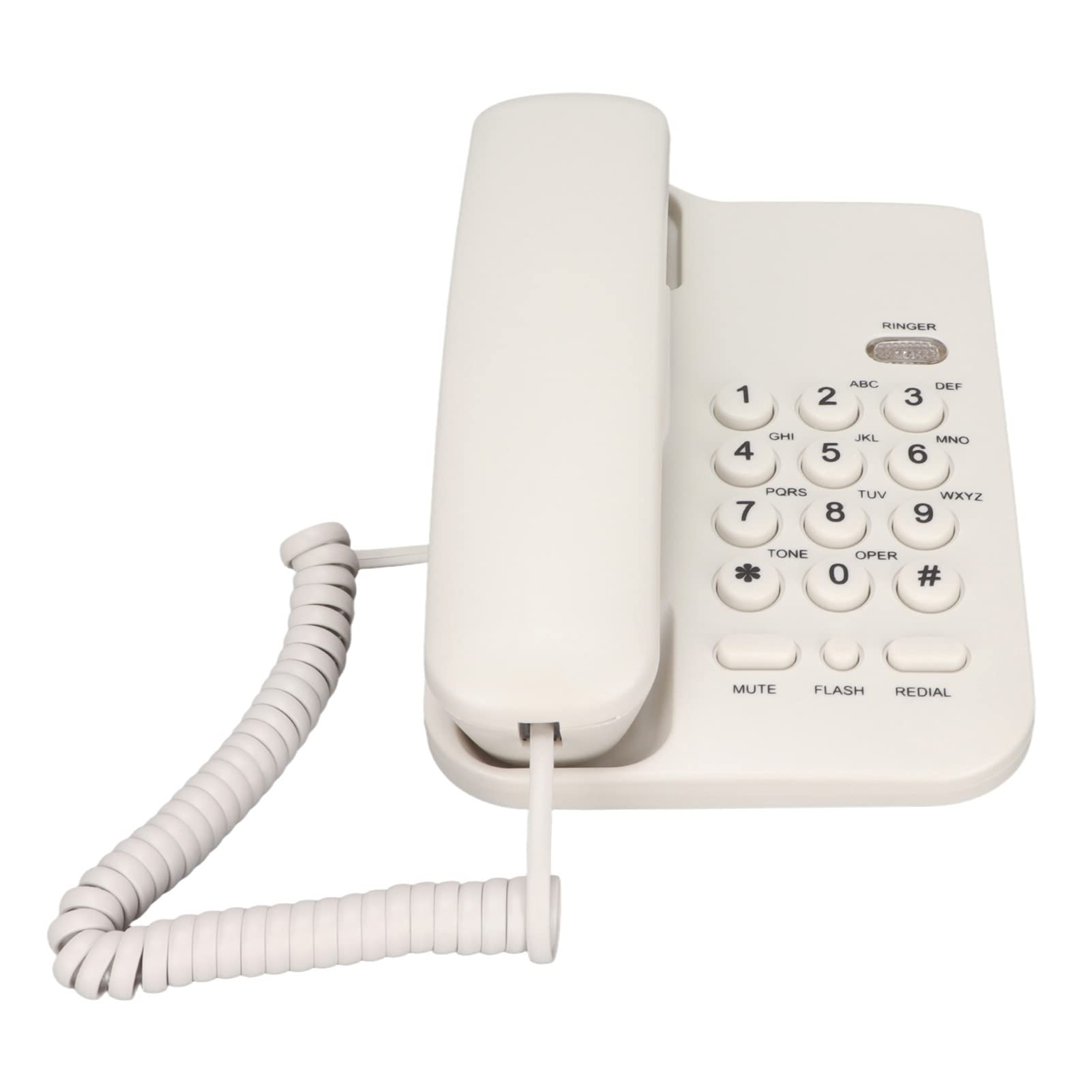 Bewinner Corded Phone for Seniors, Wall Mounted Wired Telephone, Waterproof Dustproof with Handset for Home Hotel Office