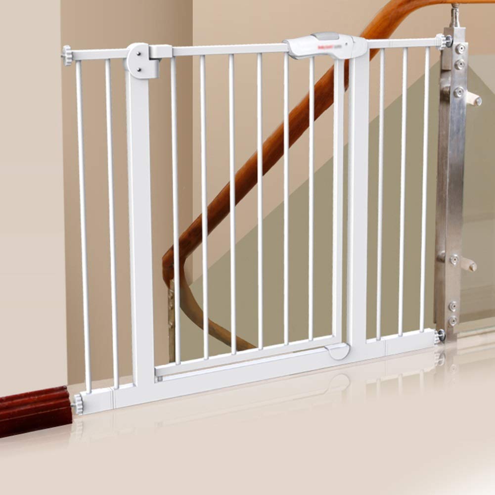 Size 75 84cm Mmdp Indoor Safety Gates Child Gate Metal White Pet