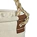 Klein Tools 5471 Canvas Bag, Electrode Bag with Hard Leather Bottom and Web Belt Loop, 2.5-Inch Diameter