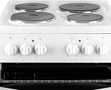 SIA ESXB50W 50cm White Electric Cooker with 4 Zone Hob 60L Oven view 2