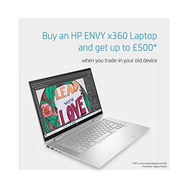 HP ENVY x360 15.6" 2-in-1 Laptop PC 15-ed1001sa, Touch Screen, Intel Core i7, 16GB RAM, 512GB SSD, FHD, Natural silver - Image 4
