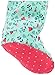 Simple Joys by Carter's Baby Girls' Cotton and Fleece Footed Sleep and Play, Pack of 2, Green Floral/Red Dots, 6-9 Months