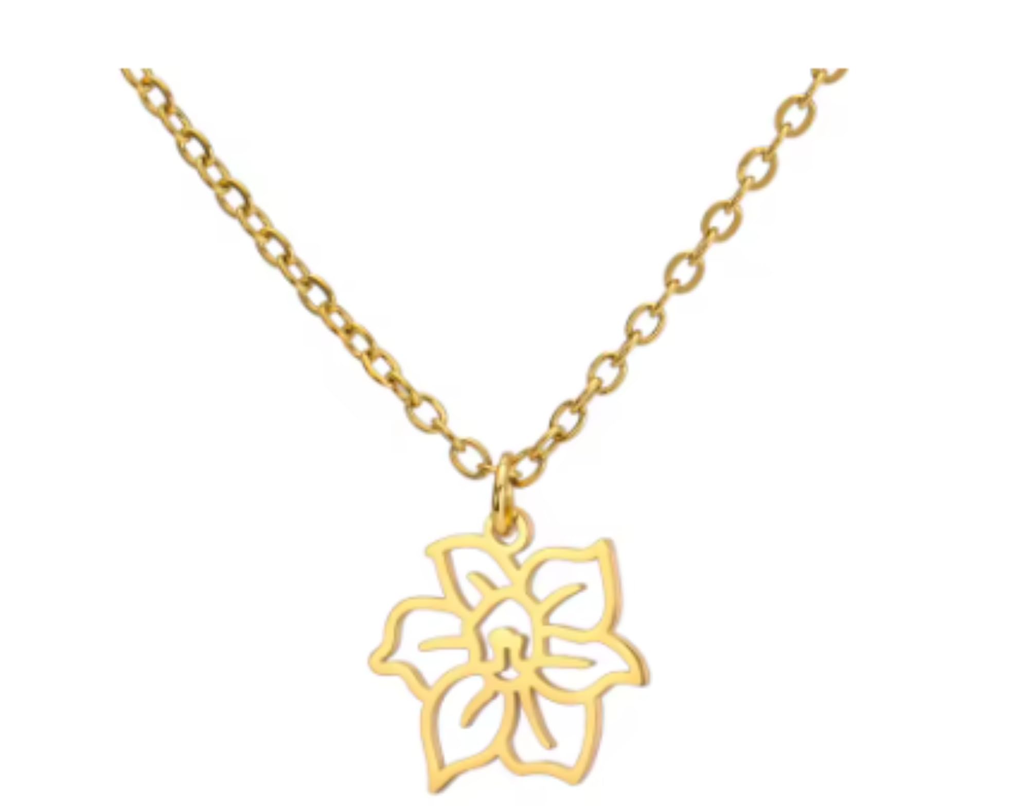 CrownOfRibbons Welsh Daffodil Necklace for Women and Girls, March Birthday Flower, in a Gift Bag
