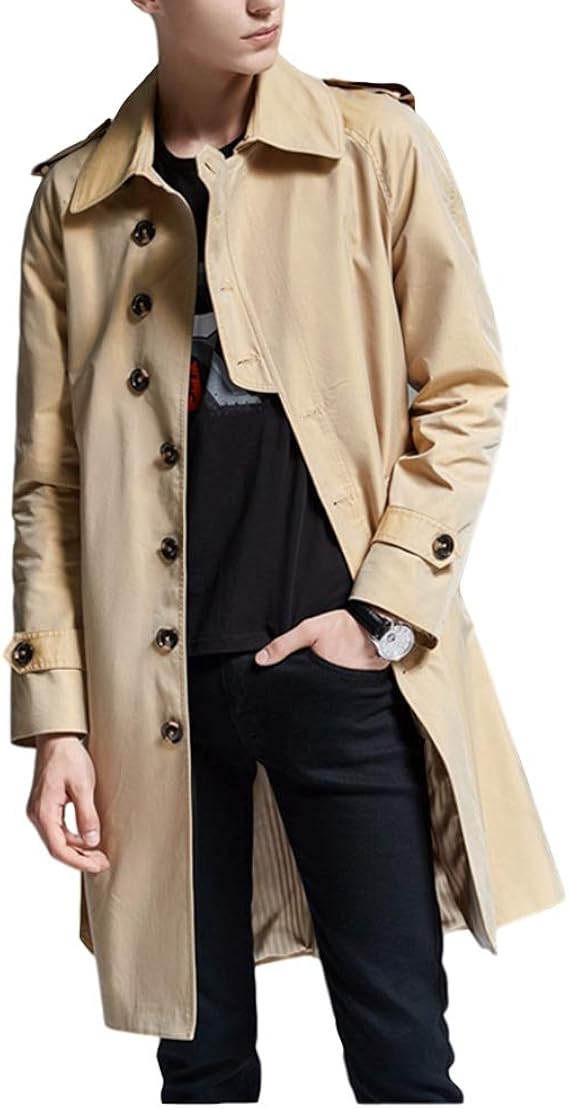 Amazon トレンチコート メンズ 玉虫色 ステンカラーコート ミドル丈 ロングコート ジャケット 光沢感 おしゃれビジネス カジュアル コート ジャケット 通販