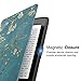 MoKo Case for Kindle Paperwhite, Premium Thinnest and Lightest PU Leather Cover with Auto Wake / Sleep for Amazon All-New Kindle Paperwhite (Fits 2012, 2013, 2015 and 2016 Versions), Almond Blossom