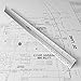 Equilibrium Architects Scale - 12 Inch Triangular Aluminum Drafting Scale Ruler in Common Imperial Units - Great Gift for Engineers Draftspeople Students and More (12