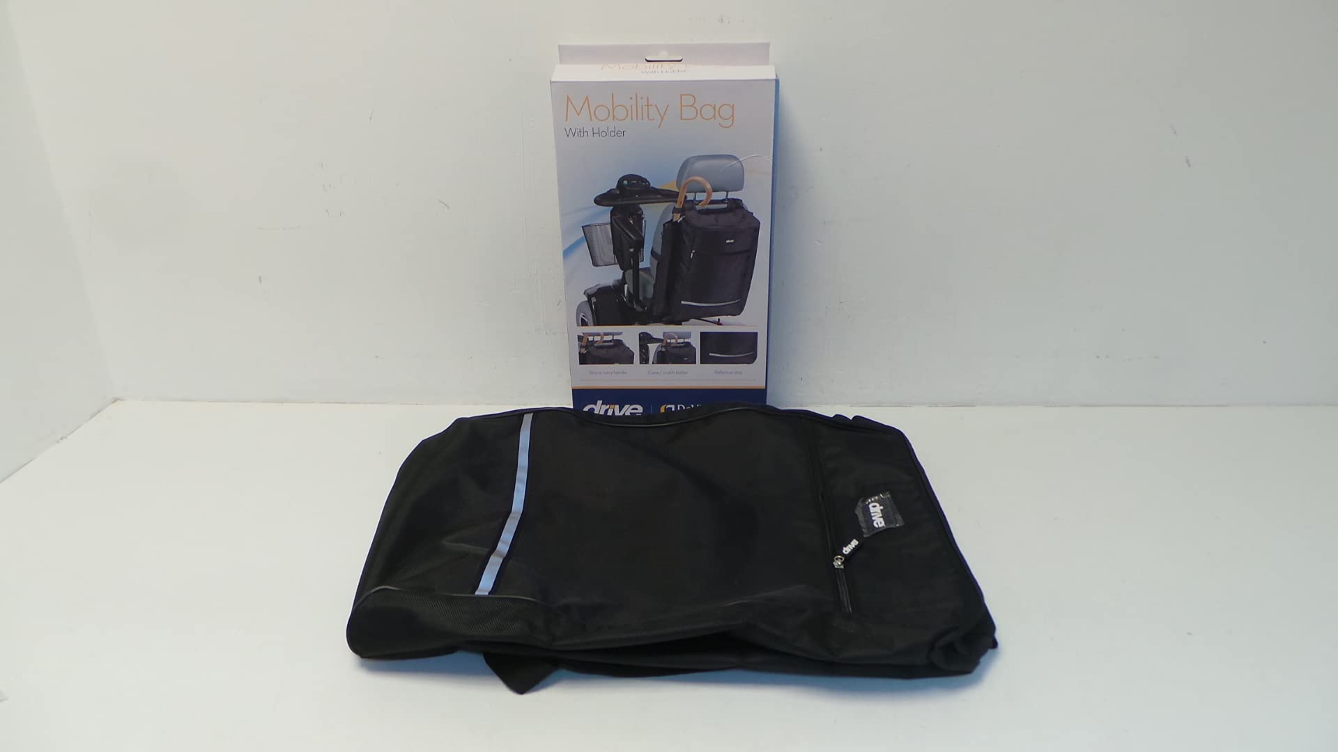 Drive Medical Crutch & Walking Stick Bag For Mobility Scooter (Black)