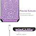 Galaxy S7 Edge Case, Samsung Galaxy S7 Edge Case, BENTOBEN 2 in 1 Luxury Glitter Bling Hybrid Hard Cover Sparkly Shiny Faux Leather Shockproof Bumper Protective Case for Samsung Galaxy S7 Edge, Purple