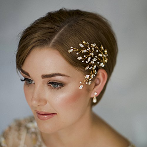 Fxmimior Bridal Hair Accessories Crystal Hair Pins Vintage Wedding
