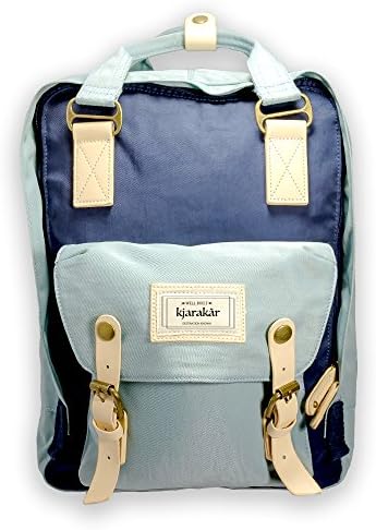 Kjarakar School Laptop Travel Sleepover Storage Backpack (Navy/Blue)