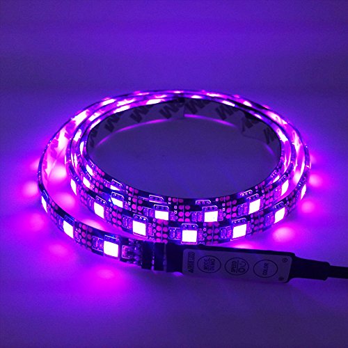 AENMIL 5050 USB Led Strip, Moving RGB Light Bar, 1M Color TV Deskto / PC Backlight Lighting with Static Bag Packing - Thumbnail 3