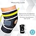 *New* Knee Brace Support with Open Patella for ACL, Arthritis, LCL, MCL. Side Stabilizers Non Slip Neoprene. Non Bulky, Adjustable Comfort Fit (1-Count)