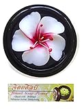 Jittasil Hand-Carved Soap Flower, Japanese Sakura Cherry Blossom In Wood Orb, 4 Inch