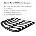 Danti Matte Black Rear Window Louvers Sun Shade Cover in GT Lambo Style Fit For Ford Mustang 2015 2016 2017 2018 2019 2020