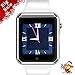 StarryBay Smart Watch Bluetooth Sweatproof Wrist Watch with Touch Screen for Notification Push /Handsfree Call for Andorid - White